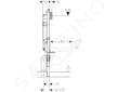 Geberit Duofix - Předstěnová instalace pro závěsné WC, pro odsávání zápachu, výška 1,12 m 111.364.00.5