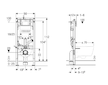 Geberit Duofix - Předstěnová instalace pro závěsné WC, pro odsávání zápachu, výška 1,12 m 111.364.00.6