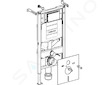 Geberit Duofix - Předstěnová instalace pro závěsné WC, pro odsávání zápachu, výška 1,12 m 111.367.00.5
