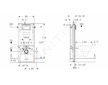 Geberit Duofix - Předstěnová instalace pro závěsné WC, výška 112 cm 440.355.00.2