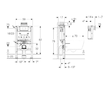 Geberit Duofix - Předstěnová instalace pro závěsné WC, výška 82 cm 111.003.00.2