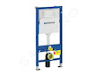 Geberit Duofix - Set předstěnové instalace, klozet Alpha se sedátkem, tlačítko Delta35, matný chrom 458.103.00.1 NR6