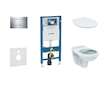 Geberit Duofix - Set předstěnové instalace, klozet Alpha se sedátkem, tlačítko Sigma30, chrom 111.300.00.5 ND6