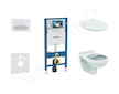 Geberit Duofix - Set předstěnové instalace, klozet Alpha se sedátkem, tlačítko Sigma50, alpská bílá 111.300.00.5 ND8