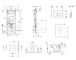 Geberit Duofix - Set předstěnové instalace, klozetu a sedátka Duravit D-Code, tlačítka Sigma20, Rimless, SoftClose, bílá/lesklý 