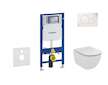 Geberit Duofix - Set předstěnové instalace, klozetu a sedátka Ideal Standard Tesi, tlačítka Sigma01, alpská bílá 111.300.00.5 NF