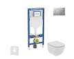 Geberit Duofix - Set předstěnové instalace, klozetu a sedátka Ideal Standard Tesi, tlačítka Sigma01, Rimless, SoftClose, matný c