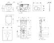 Geberit Duofix - Set předstěnové instalace, klozetu a sedátka Ideal Standard Tesi, tlačítka Sigma01, Rimless, SoftClose, matný c