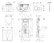 Geberit Duofix - Set předstěnové instalace, klozetu a sedátka Ideal Standard Tesi, tlačítka Sigma01, Rimless, SoftClose, matný c