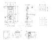 Geberit Duofix - Set předstěnové instalace, klozetu a sedátka Ideal Standard Tesi, tlačítka Sigma20, Aquablade, SoftClose, bílá/