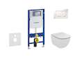 Geberit Duofix - Set předstěnové instalace, klozetu a sedátka Ideal Standard Tesi, tlačítka Sigma30, bílá/chrom 111.300.00.5 NF5