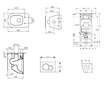 Geberit Duofix - Set předstěnové instalace, klozetu a sedátka Ideal Standard Tesi, tlačítka Sigma30, chrom mat/chrom SANI11CD210