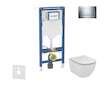 Geberit Duofix - Set předstěnové instalace, klozetu a sedátka Ideal Standard Tesi, tlačítka Sigma30, chrom SANI11CD1110