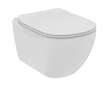 Geberit Duofix - Set předstěnové instalace, klozetu a sedátka Ideal Standard Tesi, tlačítka Sigma30, Rimless, SoftClose, matný c