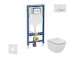 Geberit Duofix - Set předstěnové instalace, klozetu a sedátka Ideal Standard Tesi, tlačítka Sigma50, alpská bílá SANI11CD3130