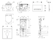 Geberit Duofix - Set předstěnové instalace, klozetu a sedátka Ideal Standard Tesi, tlačítka Sigma50, Rimless, SoftClose, alpská 