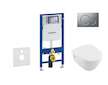 Geberit Duofix - Set předstěnové instalace, klozetu a sedátka Villeroy & Boch, tlačítka Sigma01, DirectFlush, SoftClose, Ceramic