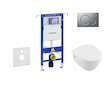 Geberit Duofix - Set předstěnové instalace, klozetu a sedátka Villeroy & Boch, tlačítka Sigma01, DirectFlush, SoftClose, Ceramic