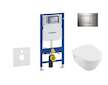 Geberit Duofix - Set předstěnové instalace, klozetu a sedátka Villeroy & Boch, tlačítka Sigma30, DirectFlush, SoftClose, Ceramic