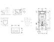 Geberit Duofix - Set předstěnové instalace, klozetu a sedátka Villeroy & Boch, tlačítka Sigma30, DirectFlush, SoftClose, Ceramic