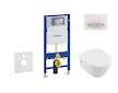 Geberit Duofix - Set předstěnové instalace, klozetu a sedátka Villeroy & Boch, tlačítka Sigma50, DirectFlush, SoftClose, Ceramic