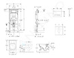 Geberit Duofix - Set předstěnové instalace, klozetu a sedátka Villeroy & Boch, tlačítka Sigma50, DirectFlush, SoftClose, Ceramic