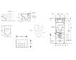 Geberit Duofix - Set předstěnové instalace, klozetu a sedátka Villeroy Boch, tlačítka Sigma01, DirectFlush, SoftClose, CeramicPl