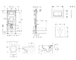 Geberit Duofix - Set předstěnové instalace, klozetu a sedátka Villeroy Boch, tlačítka Sigma20, DirectFlush, SoftClose, CeramicPl