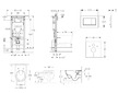 Geberit Duofix - Set předstěnové instalace, klozetu a sedátka Villeroy Boch, tlačítka Sigma20, DirectFlush, SoftClose, CeramicPl