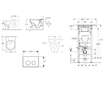 Geberit Duofix - Set předstěnové instalace, klozetu a sedátka Villeroy Boch, tlačítka Sigma30, DirectFlush, SoftClose, CeramicPl