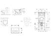 Geberit Duofix - Set předstěnové instalace, klozetu a sedátka Villeroy Boch, tlačítka Sigma30, DirectFlush, SoftClose, CeramicPl