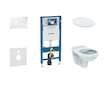 Geberit Duofix - Set předstěnové instalace, klozetu Alpha a sedátka, tlačítko Sigma01, alpská bílá SANI11CD3124