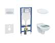 Geberit Duofix - Set předstěnové instalace, klozetu Alpha a sedátka, tlačítko Sigma50, alpská bílá SANI11CD3131