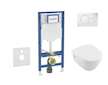 Geberit Duofix - Set předstěnové instalace, klozetu Architectura a sedátka softclose, tlačítko Sigma01, alpská bílá SANI11CK3100