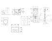 Geberit Duofix - Set předstěnové instalace, klozetu Architectura a sedátka softclose, tlačítko Sigma20, bílá/chrom SANI11CK3103