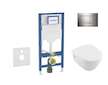Geberit Duofix - Set předstěnové instalace, klozetu Architectura a sedátka softclose, tlačítko Sigma30, chrom SANI11CK1105
