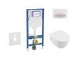 Geberit Duofix - Set předstěnové instalace, klozetu Architectura a sedátka softclose, tlačítko Sigma50, alpská bílá SANI11CK3107