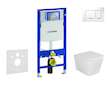 Geberit Duofix - Set předstěnové instalace, klozetu Arkas a sedátka softclose, tlačítko Sigma30, bílá/chrom SANI11CA3108