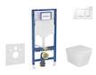 Geberit Duofix - Set předstěnové instalace, klozetu Arkas a sedátka softclose, tlačítko Sigma30, bílá/chrom SANI11CA3108B