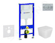 Geberit Duofix - Set předstěnové instalace, klozetu Arkas I a sedátka softclose, tlačítko Delta01, matný chrom SANI11CA1139