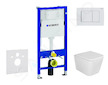 Geberit Duofix - Set předstěnové instalace, klozetu Arkas I a sedátka softclose, tlačítko Delta30, alpská bílá SANI11CA3161