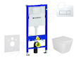 Geberit Duofix - Set předstěnové instalace, klozetu Arkas I a sedátka softclose, tlačítko Delta50, alpská bílá SANI11CA3159