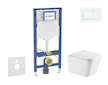Geberit Duofix - Set předstěnové instalace, klozetu Arkas I a sedátka softclose, tlačítko Sigma20, bílá/bílá mat SANI11CA31145
