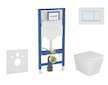 Geberit Duofix - Set předstěnové instalace, klozetu Arkas I a sedátka softclose, tlačítko Sigma30, bílá/bílá mat SANI11CA3156B
