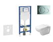 Geberit Duofix - Set předstěnové instalace, klozetu D-Code a sedátka softclose, tlačítko Sigma01, lesklý chrom SANI11CP1101