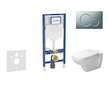 Geberit Duofix - Set předstěnové instalace, klozetu D-Code a sedátka softclose, tlačítko Sigma01, matný chrom SANI11CP2102