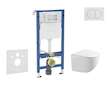 Geberit Duofix - Set předstěnové instalace, klozetu Gaia a sedátka softclose, tlačítko Delta01, alpská bílá SANI11CA3120B