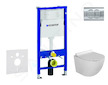 Geberit Duofix - Set předstěnové instalace, klozetu Gaia a sedátka softclose, tlačítko Delta01, lesklý chrom SANI11CA1118
