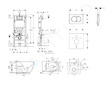 Geberit Duofix - Set předstěnové instalace, klozetu Gaia a sedátka softclose, tlačítko Delta01, lesklý chrom SANI11CA1136