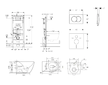 Geberit Duofix - Set předstěnové instalace, klozetu Gaia a sedátka softclose, tlačítko Delta01, lesklý chrom SANI11CA1136B